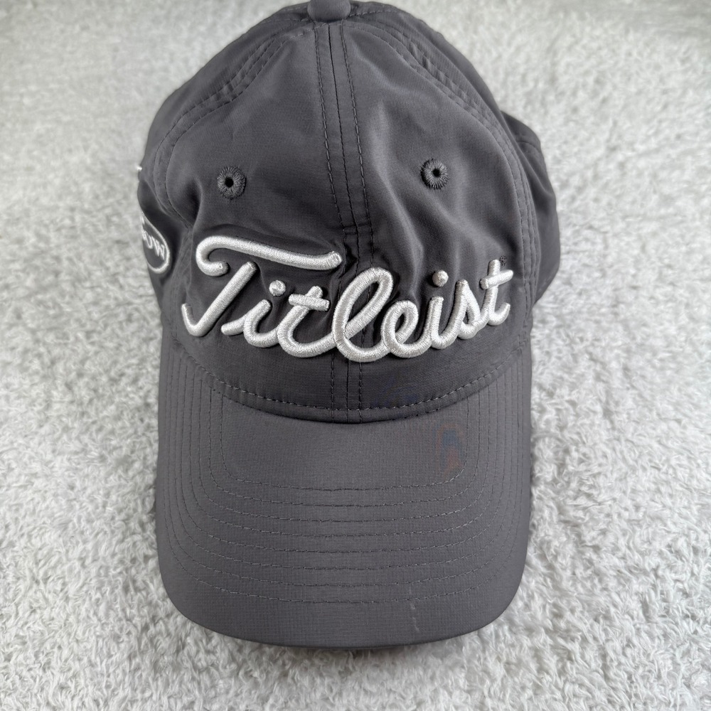 Titleist Golf Hat Mens OSFA Gray Good Oxbow Logo Adjustable Performance Cap
